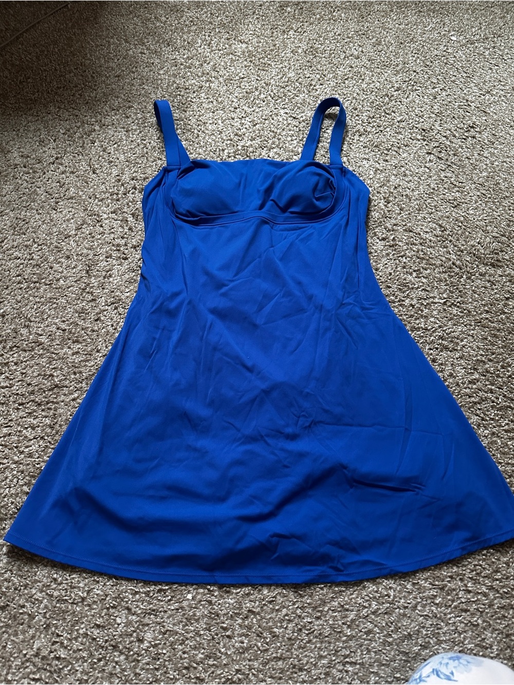 HALARA Cobalt Blue Workout Dress with Built-In Bra/Shorts